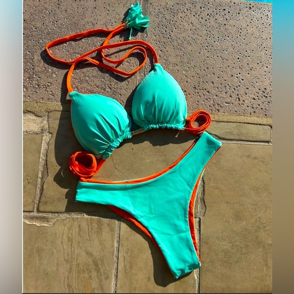 NEW Lubyswim Joana Handmade Brazilian Swimsuits Set Size L - Picture 1 of 3